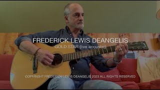 Gold Star live acoustic  Frederick Lewis DeAngelis Official Music Video [upl. by Delle353]