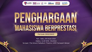 Penghargaan Mahasiswa Berprestasi LSPR Periode 20222023 [upl. by Laith]