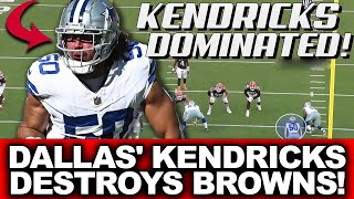 Eric Kendricks of the Dallas Cowboys Dominates the Cleveland Browns [upl. by Merle]