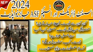 ASF inspector amp Ad physical test ASF jobs 2024 updatesASF inspector jobs update2024ASF job 2024 [upl. by Emmett]