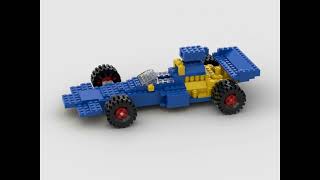 Lego 392 Formula 1 rotate 3D rendering [upl. by Aidaas]