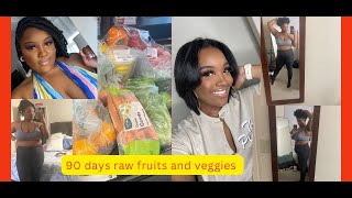 I lost 57lbs only eating fruits and veggies for 90 days  Pt 1 [upl. by Rogozen]