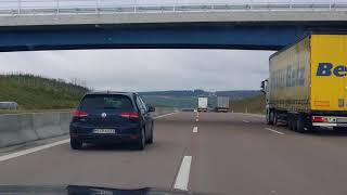 Autobahn Germany  driving in Bavaria from Munich to Stuttgart 230kmh [upl. by Cirded]