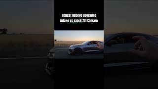 2019 Hellcat Redeye vs 2021 Camaro ZL1 Manual [upl. by Ellinad]