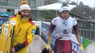 IBSF Mens skeleton Heat 2 Winterberg 20222023 Worldcup 4 [upl. by Ryon]