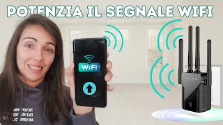 RIPETITORE WIFI per POTENZIARE il SEGNALE DELLA RETE INTERNET [upl. by Mian675]