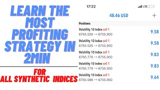 How to make money trading Synthetic Indices Forex trading vix10 vix75 [upl. by Eitsirk952]