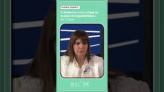 Milei y Bullrich analizan bajar la edad de imputabilidad [upl. by Gredel50]