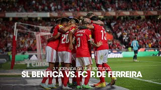 ResumoHighlights SL Benfica 32 FC Paços de Ferreira [upl. by Atsahc]