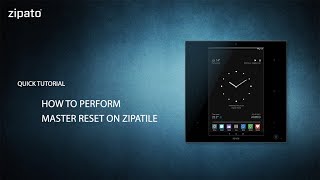 How to perform master reset on ZipaTile [upl. by Barstow739]