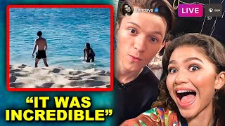 Tom Holland And Zendaya Speak On Their Beach Date [upl. by Natam27]