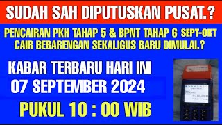 SUDAH SAH DIPUTUSKAN PUSAT HARI INI PENCAIRAN PKH TAHAP 5  BPNT SEPTEMBER JANGAN KETINGGALAN INFO [upl. by Ajile]