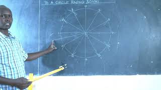 DRAWING AN ARCHIMEDEAN SPIRAL TO A CIRCLE [upl. by Ahsyt]