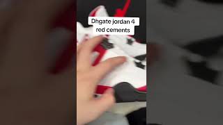 🔴 Unboxing DHgate Jordan 4 Red Cement Link in Bio 🚀 SneakerHeads Jordans Jordan4s [upl. by Reyna]