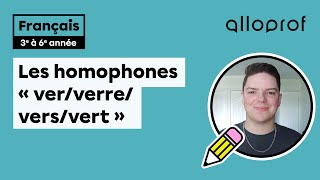 Les homophones « ververreversvert »  Français  Primaire [upl. by Gaven155]