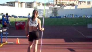 lanzamiento de jabalina javelin throw mercedes chilla huelva 6167 1062009 [upl. by Seira867]