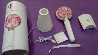 UNBOXING OFFICIAL LIGHTSTICK TWICE  CANDY BONG  TWICE LIGHTSTICK [upl. by Hsirrehc750]