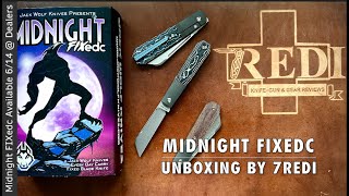 Jack Wolf Knives Midnight FixEDC Unboxing [upl. by Ateiram19]