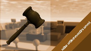 Overruled  Judge Underwoods Gavel  Roblox [upl. by Alvis]