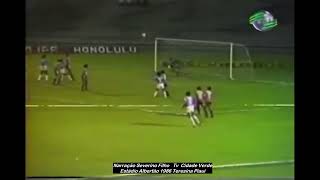 Um dos gols mais bonitos de falta Geraldão zagueiro do Cruzeiro em 1986 contra o Piauí [upl. by Kenzie]