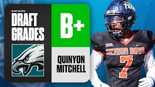 2024 NFL Draft Grades Eagles select Quinyon Mitchell No 22 Overall  CBS Sports [upl. by Leda]