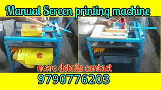 Manual Screen printing machine [upl. by Kori]