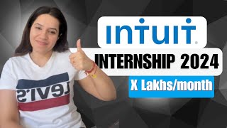 How to Crack Internship at Intuit 2024 [upl. by Nalym]