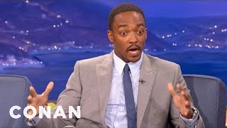 Anthony Mackies Dad Paid Kids To Beat Him Up  CONAN on TBS [upl. by Hittel386]