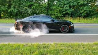 2016 Dodge Charger Srt Hellcat Monster Burnout 4K [upl. by Todd]