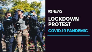 Sydney antilockdown protest chaos as NSW COVID19 crisis deteriorates  ABC News [upl. by Nitnert234]