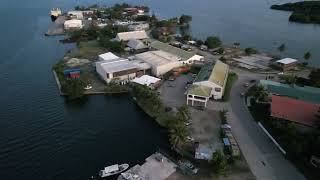 Drone Aerial video of the beautiful Colonia town in the State of Yap FSM [upl. by Theone]