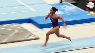 Gabby Douglas full warmup on vault before pulling out of US Classics 2024 [upl. by Enrahs]