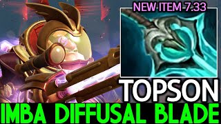 TOPSON Sniper New Item is Good Imba Diffusal Blade Upgrade Dota 2 [upl. by Antipus285]