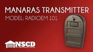 Manaras RADIOEM 101 Garage Door Opener Remote [upl. by Zerla224]