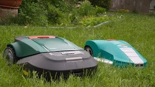 Robot lawn mowers battle Robomow RS612 vs Bosh Indego [upl. by Mateusz]