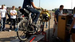 fiets op testbank 110kmh [upl. by Min]