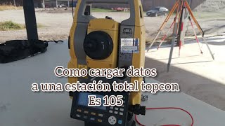 configuracion de Estacion TOTAL TOPCON PARA UN LEVANTAMIENTO BASICO FACIL [upl. by Kcirrej453]