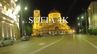 Sofia Drive 4K  Driving in Sofia at Night София Bulgaria 4k Ultra HD [upl. by Toth979]