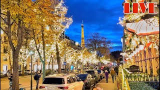 🇫🇷PARIS Christmas Lights On Avenue MontaigneLive Streaming 19NOVEMBRE2022 [upl. by Sezen870]