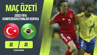 Türkiye 22 Brezilya  Maç Özeti Türkçe Spiker  2003 FIFA Konfederasyonlar Kupası [upl. by Gavra236]