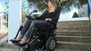 Une entreprise toulousaine invente le fauteuil roulant qui défie les escaliers [upl. by Enelie520]