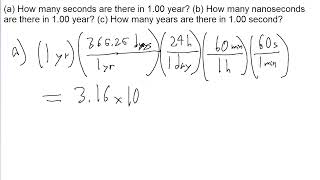 a How many seconds are there in 100 year b How many nanoseconds are there in 100 year c [upl. by Jeri]