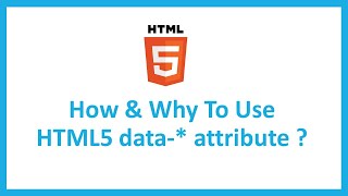 How amp Why To Use HTML5 data attributes [upl. by Brien]