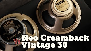 Celestion V30 Vs Neo Creamback shootout [upl. by Cathey54]