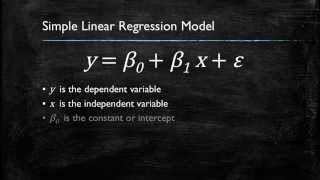 Video 1 Introduction to Simple Linear Regression [upl. by Skeie]