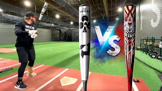 DeMarini The Goods vs Voodoo One BBCOR  Exit Velo Rematch [upl. by Wearing]