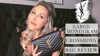 BAG REVIEW YSL Large Monogram Crossbody Wallet on a Chain [upl. by Deidre]