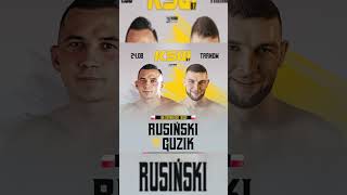 Rusiński vs Guzik na KSW97 ksw mixedmartialarts sportnews mmanews tarnów [upl. by Leanor]