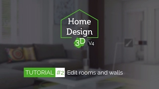 Home Design 3D  TUTO 2  Edit Rooms and Walls [upl. by Aninotna]