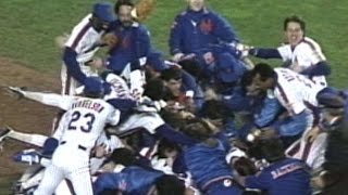 1986 WS Gm7 Mets win their 2nd World Series [upl. by Enelrak911]